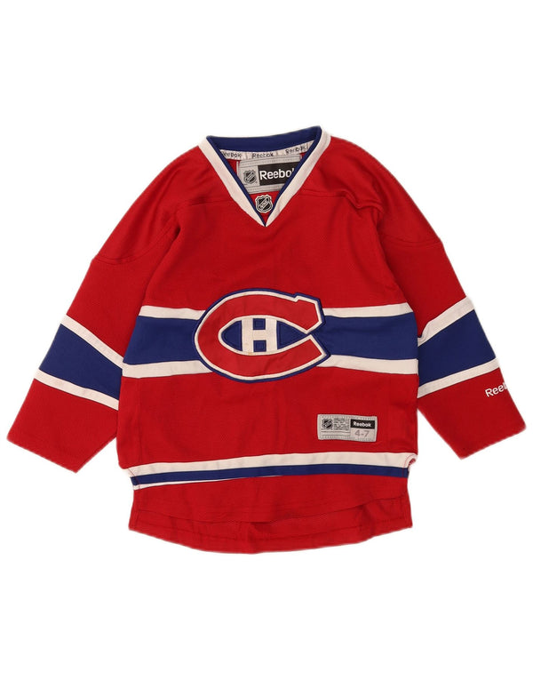 Reebok Jungen Montreal Canadiens Graphic T-Shirt Top 4–5 Jahre Rot