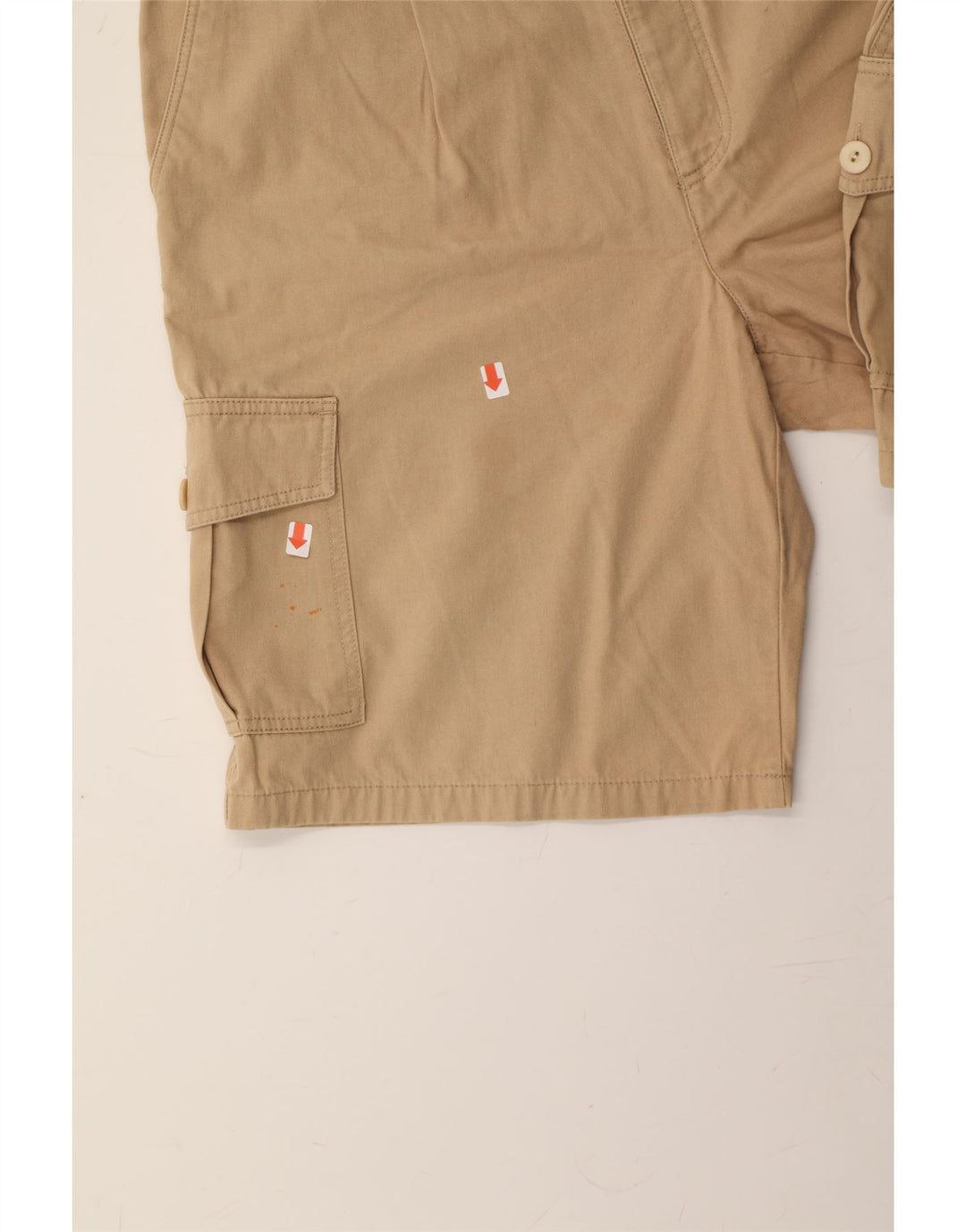 VINTAGE Mens Cargo Shorts IT 54 2XL W38 Beige Cotton Vintage Vintage and Second-Hand Vintage from Messina Hembry 