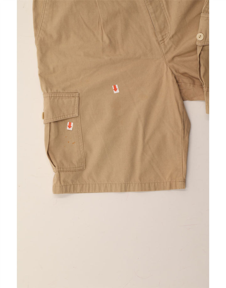VINTAGE Mens Cargo Shorts IT 54 2XL W38 Beige Cotton Vintage Vintage and Second-Hand Vintage from Messina Hembry 