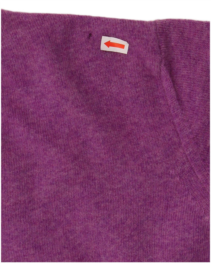 HARMONT & BLAINE Herren-Pullover mit V-Ausschnitt, kleine violette Wolle
