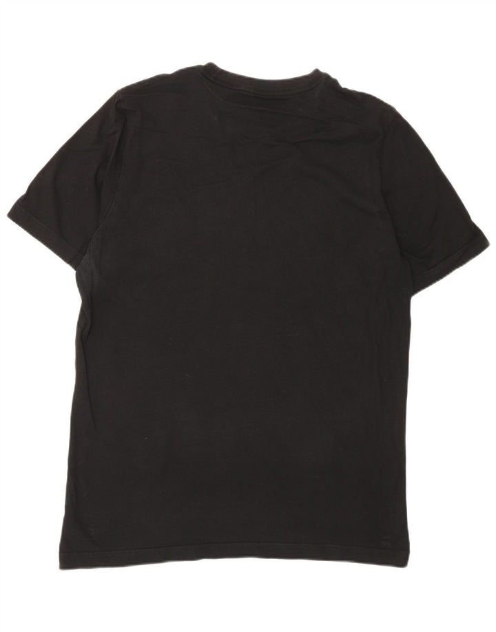 PUMA Herren Grafik T-Shirt Top Medium Schwarz Baumwolle