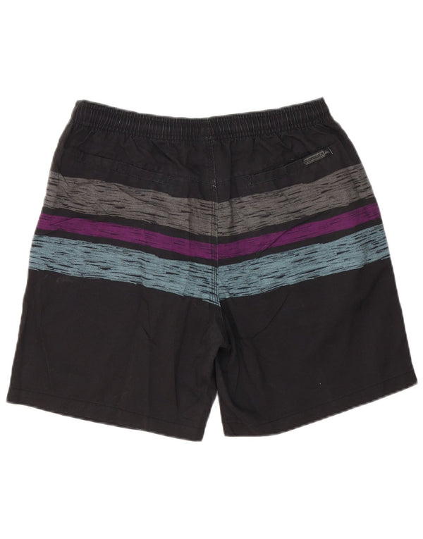 Quiksilver Herren-Badeshorts, Größe S, Schwarz, Colourblock-Polyester