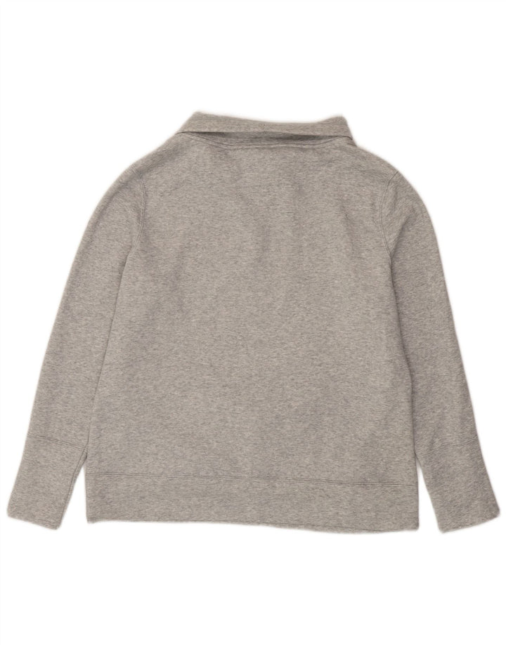 PUMA Damen Graphic Roll Neck Sweatshirt Pullover UK 16 Large Grau meliert