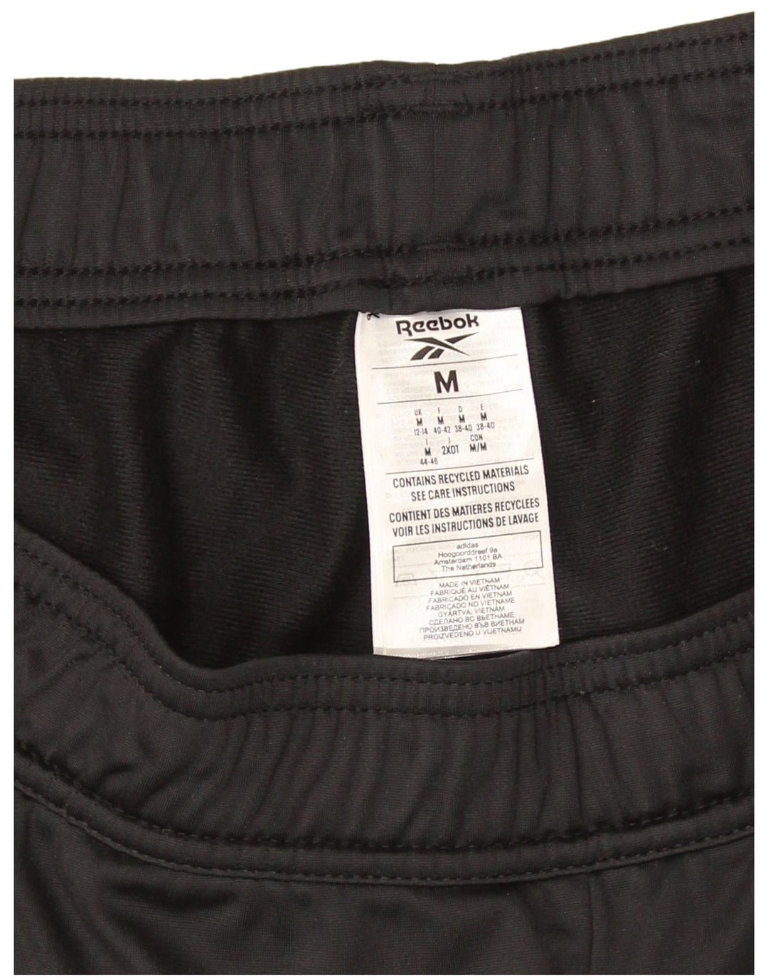 Reebok Damen Trainingshose Jogger UK 12/14 Medium Schwarz Polyester