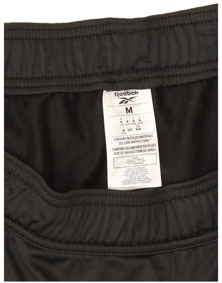Reebok Damen Trainingshose Jogger UK 12/14 Medium Schwarz Polyester