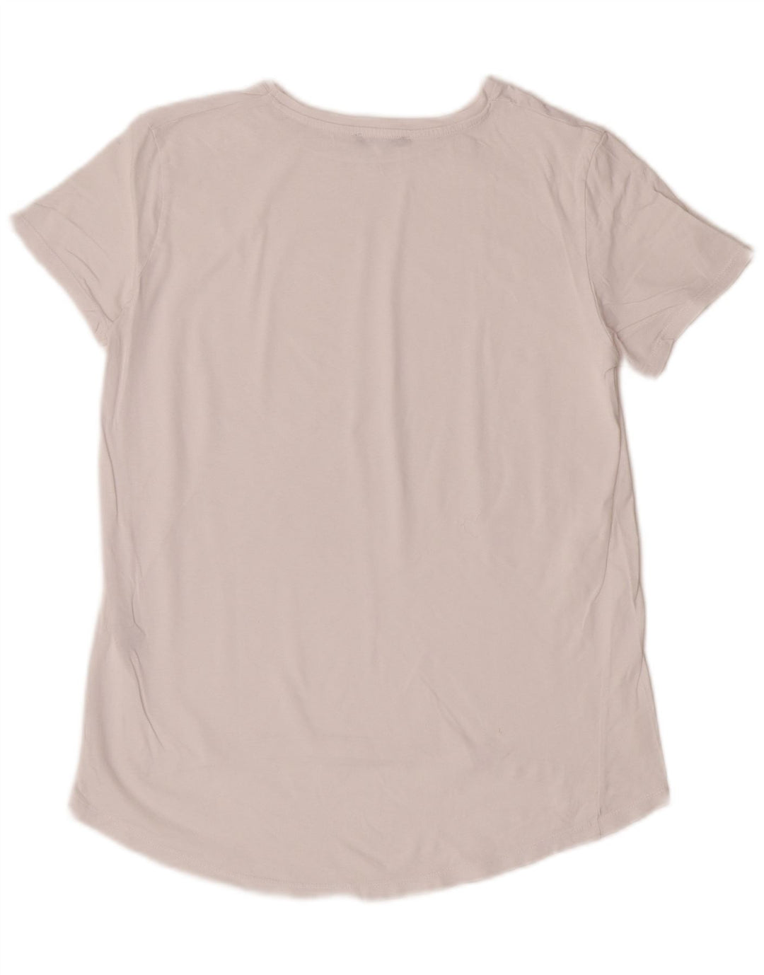 Zara Damen T-Shirt Top UK 10 Small Weiße Baumwolle