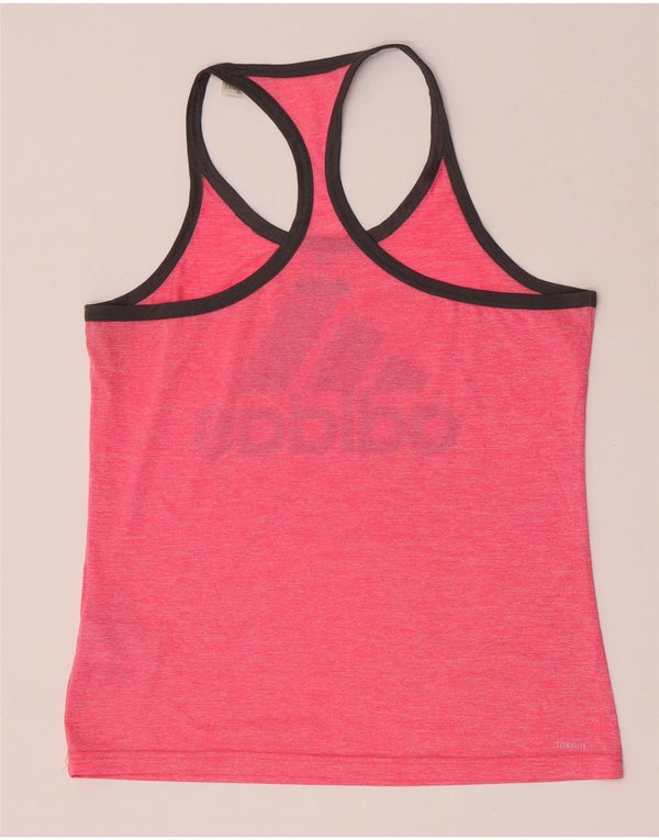 Adidas Damen Climacool Graphic Weste Top UK 12/14 Mittelrosa Polyester
