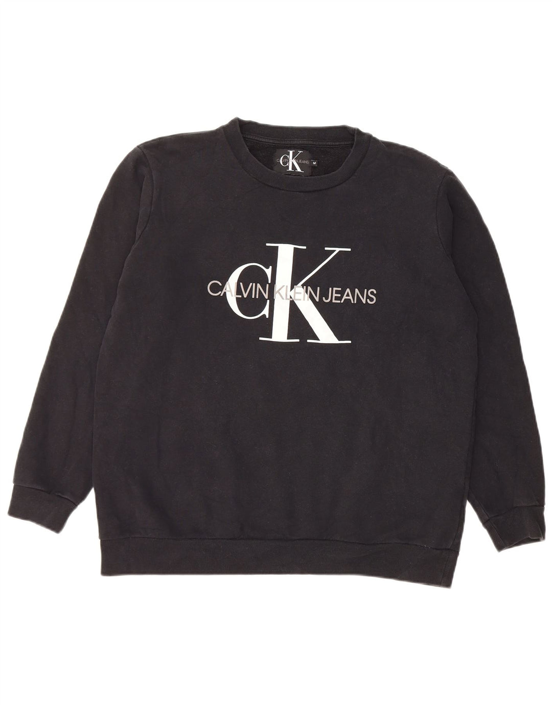 Calvin Klein Jeans Herren-Sweatshirt mit Grafik, mittelschwarze Baumwolle