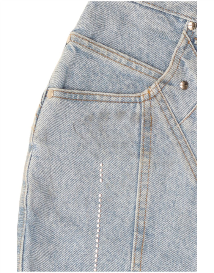 Jinglers Damen Mini-Jeansrock W28 mittelblaue Baumwolle