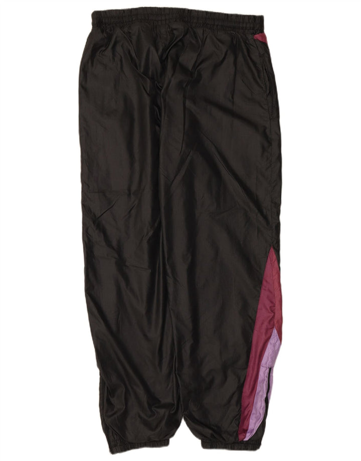 VINTAGE Herren-Trainingshose, Jogginghose, groß, Schwarz, Farbblock