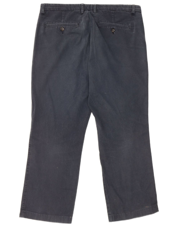 Benetton Gerade geschnittene Damenhose IT 46 Large W32 L25 Marineblau
