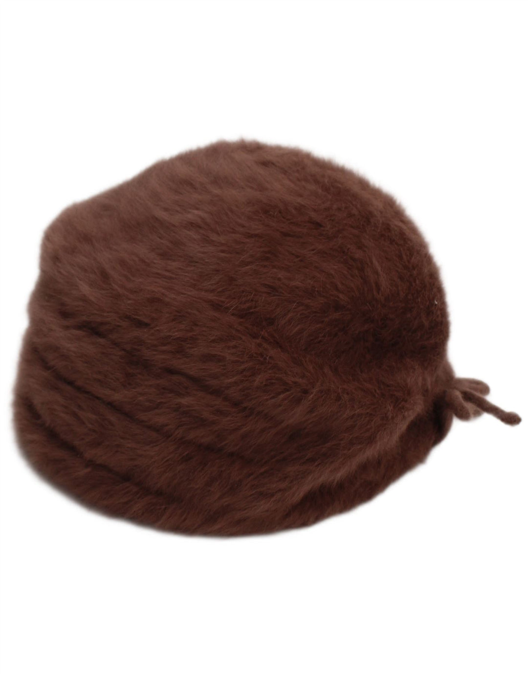 Kangol Damen Kunstfell-Beanie-Mütze Mittelbraun
