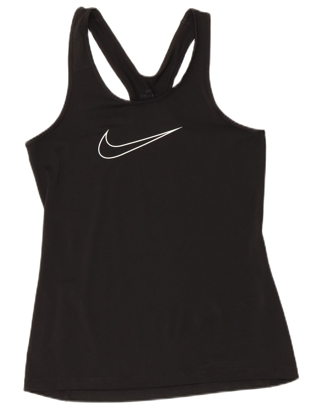 Nike Womens Graphic Vest Top UK 10 Small Schwarz Polyester