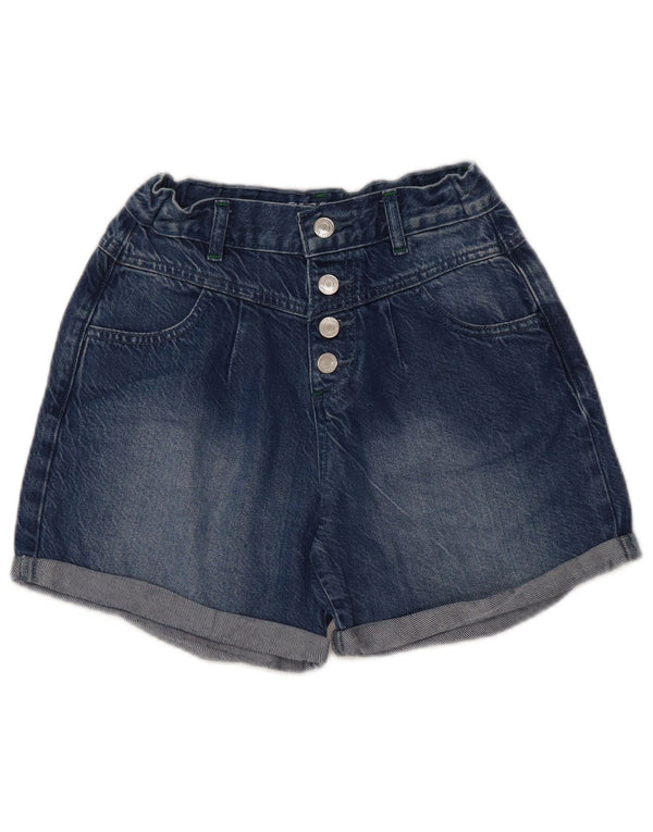 Guess Mädchen-Jeansshorts, 11–12 Jahre, W26, blau, Lyocell-Klassiker