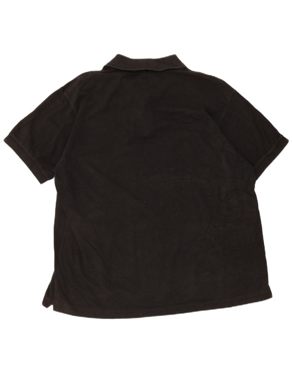 Lacoste Herren-Poloshirt mit klassischer Passform, Größe 7 2XL, schwarze Baumwolle