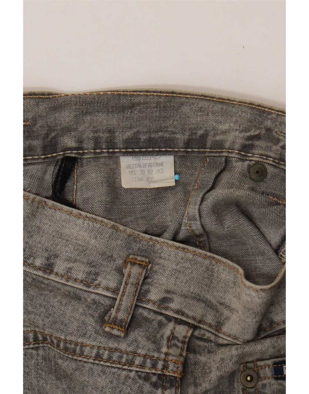 Vintage Damen Jeansrock W28 Mittelgrau