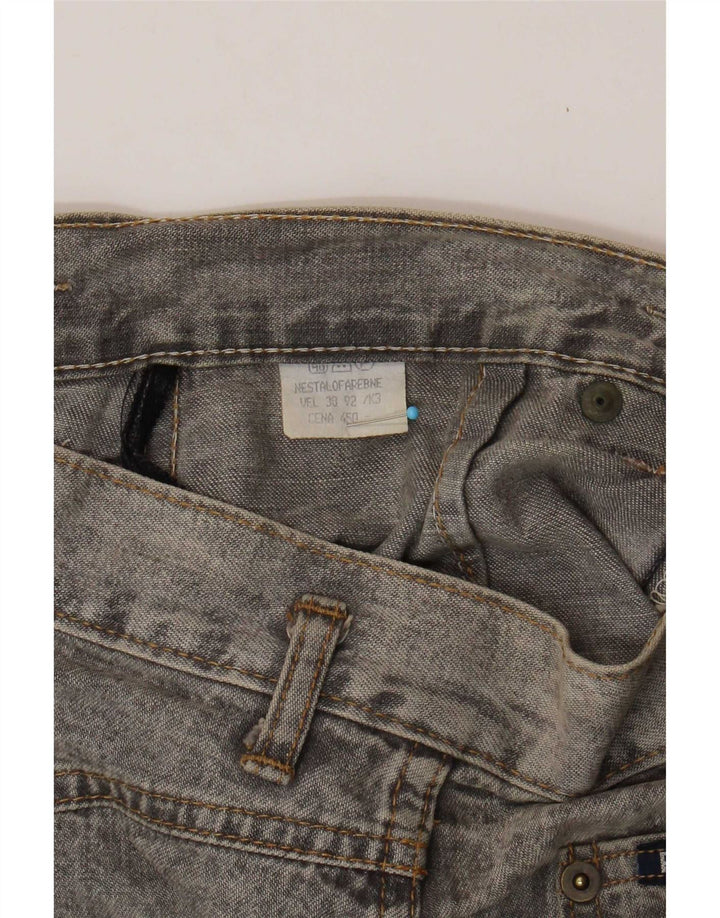 Vintage Damen Jeansrock W28 Mittelgrau