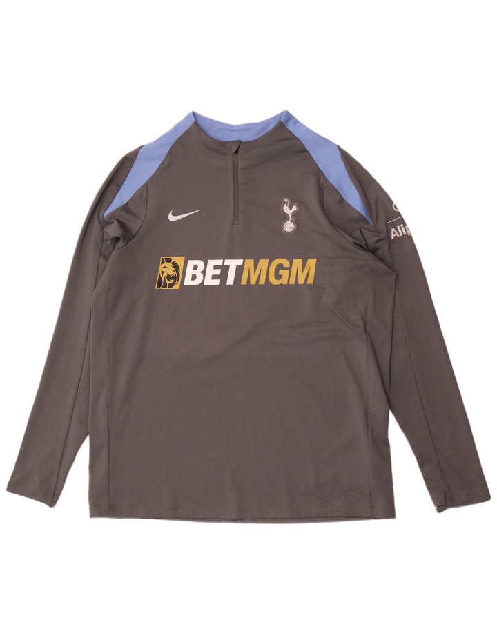 Nike Herren Tottenham Hotspur Graphic Pullover-Trainingsanzug-Oberteil XL Grau