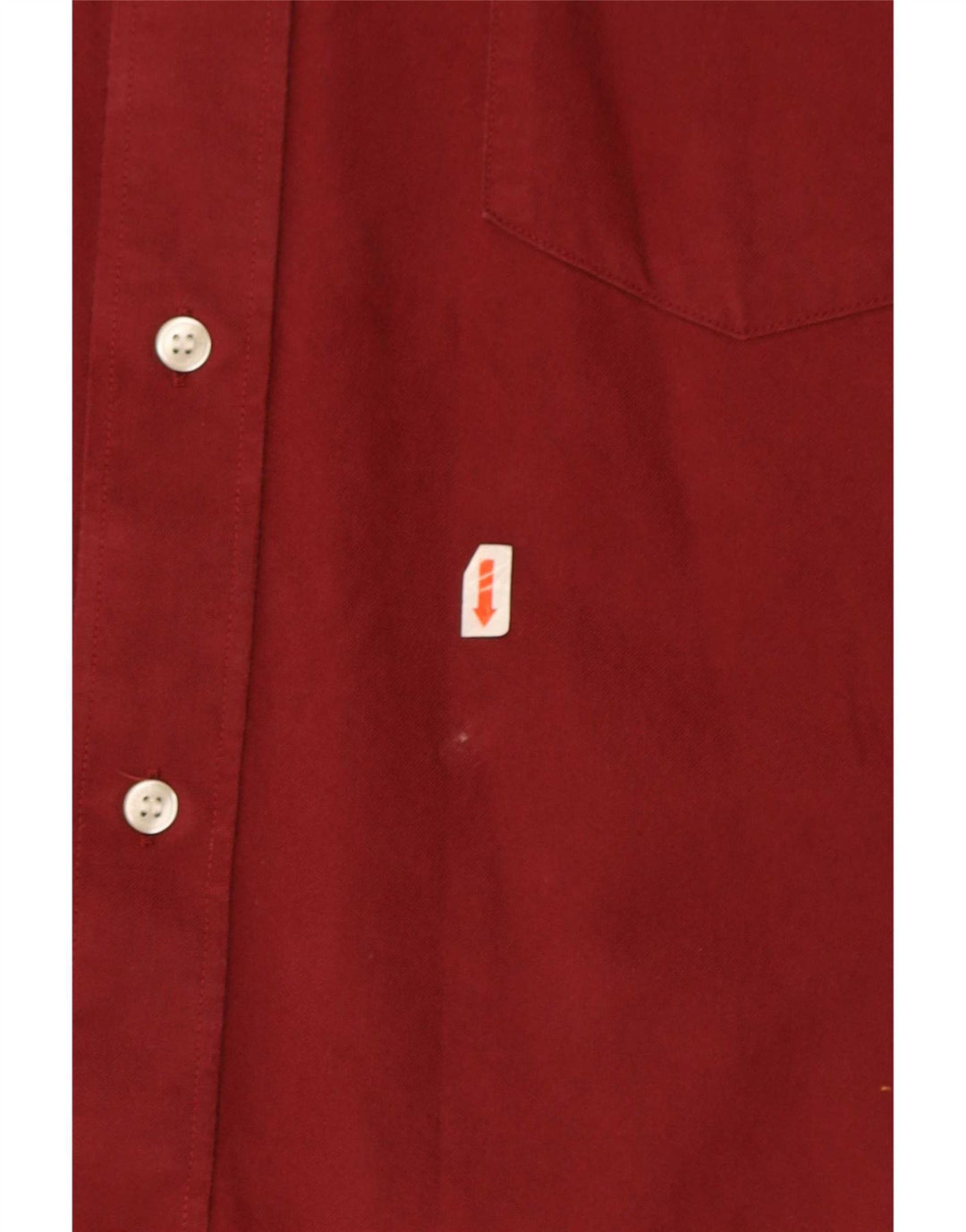 Fred Perry Herren-Kurzarmhemd XL aus kastanienbrauner Baumwolle