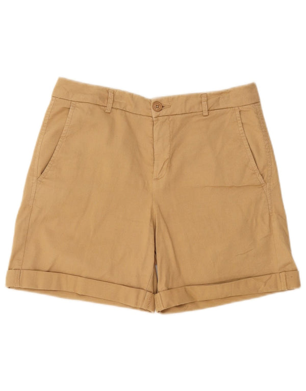 Benetton Damen Chinoshorts UK 6 XS W25 Beige Baumwolle
