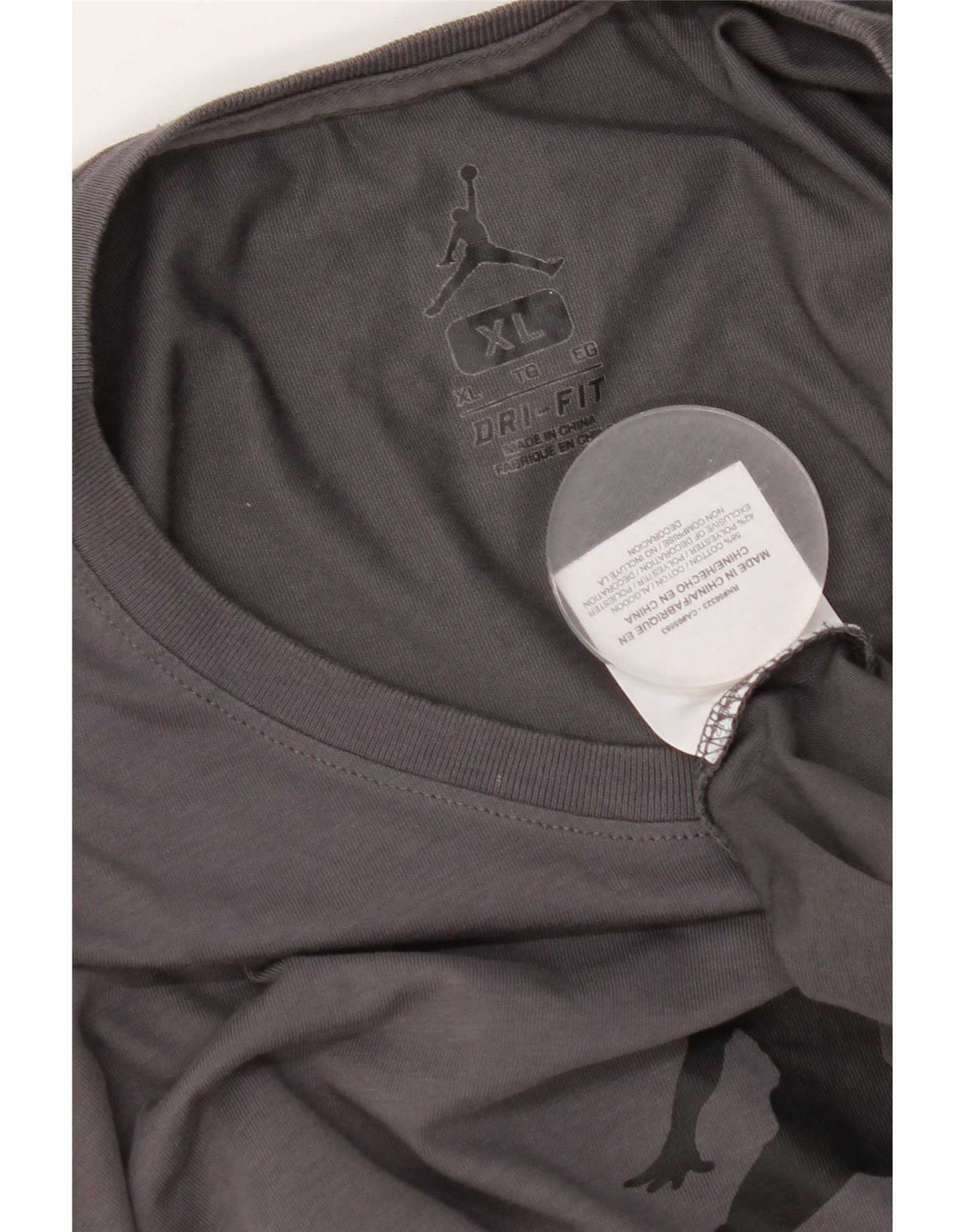 Jordan Herren Dri Fit Graphic Top Langarm XL Grau Baumwolle