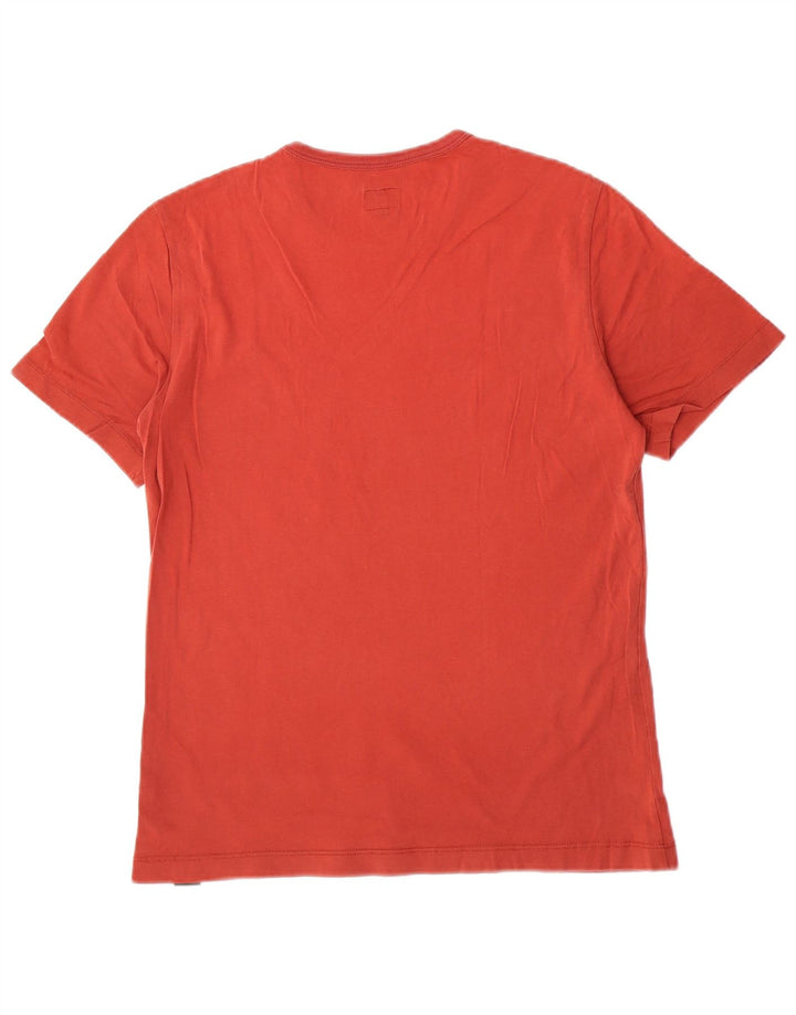 Calvin Klein Jeans Herren-T-Shirt mit Grafik, mittelrote Baumwolle