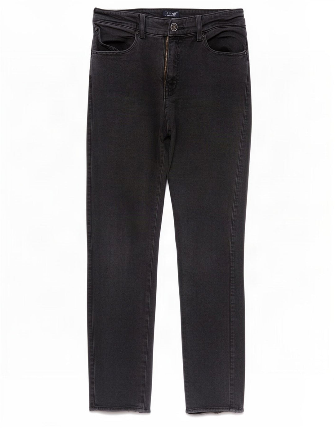 Armani Damen Slim Jeans W30 L28 Schwarze Baumwolle