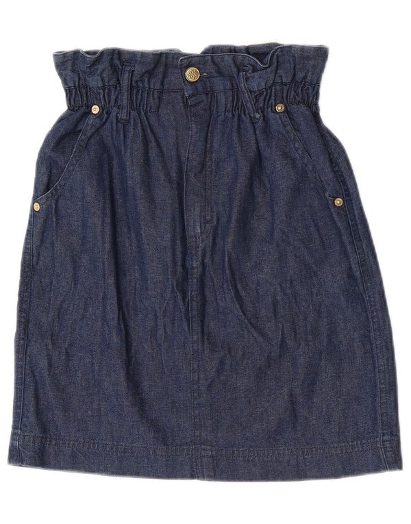 Laura Biagiotti Mädchen-Jeansrock, 9–10 Jahre, 2XL W23, marineblaue Baumwolle