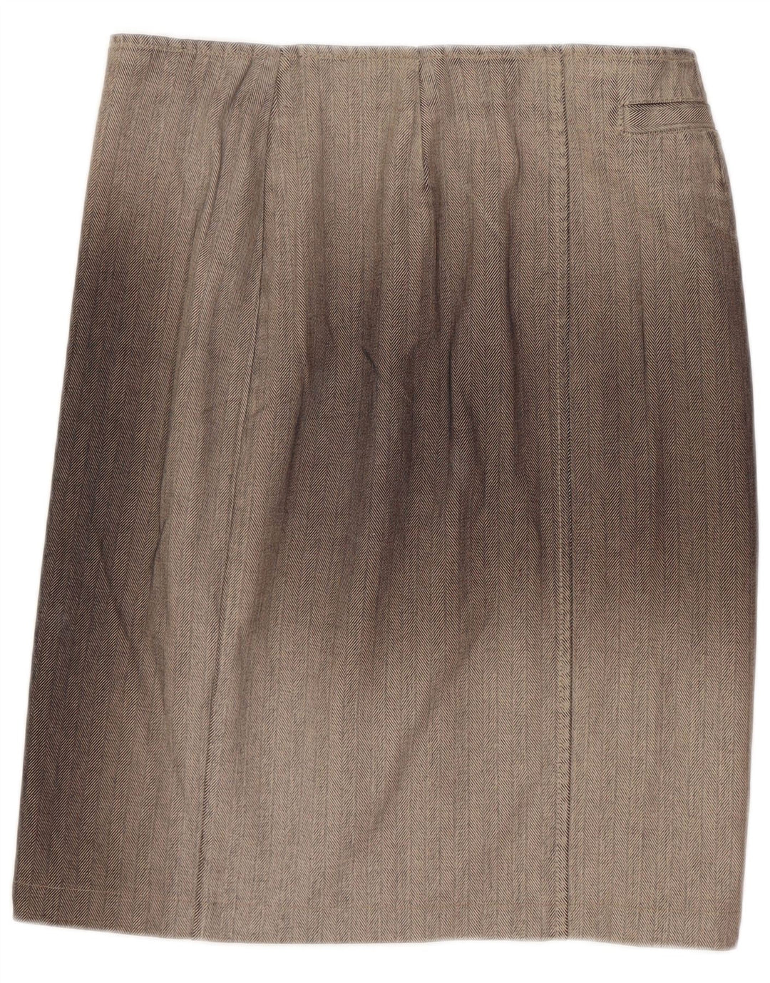 Sportmax Damen-Bleistiftrock mit abstraktem Muster, Gr. 10, Größe S, W28, Grau
