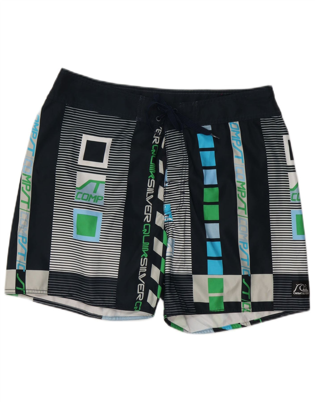 Quiksilver Herren-Badeshorts mit Grafik, groß, mehrfarbig, geometrisch