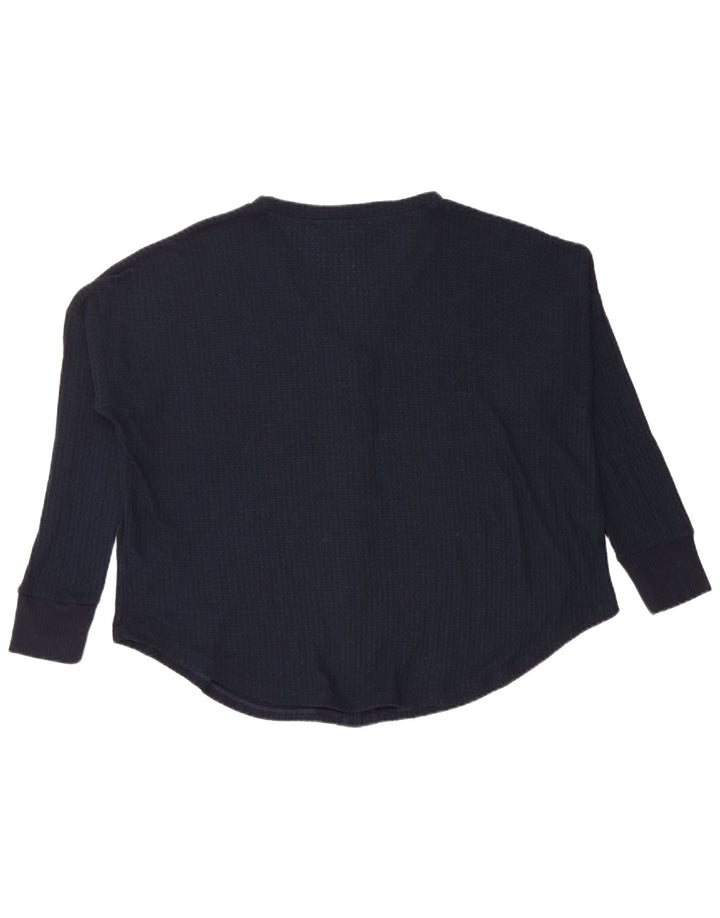 Tommy Hilfiger Damen-Blusenoberteil in Übergröße, Größe M, Marineblau, Größe 44