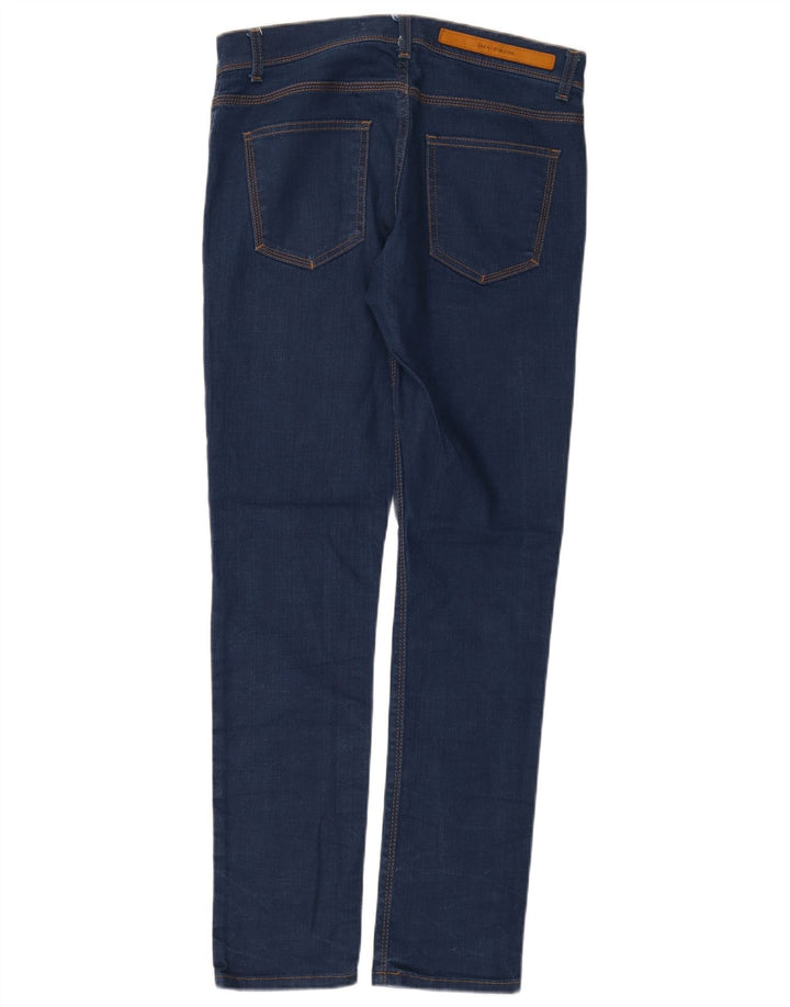 Zara Herren Slim Jeans EU 40 Medium W31 L31 Marineblau Baumwolle