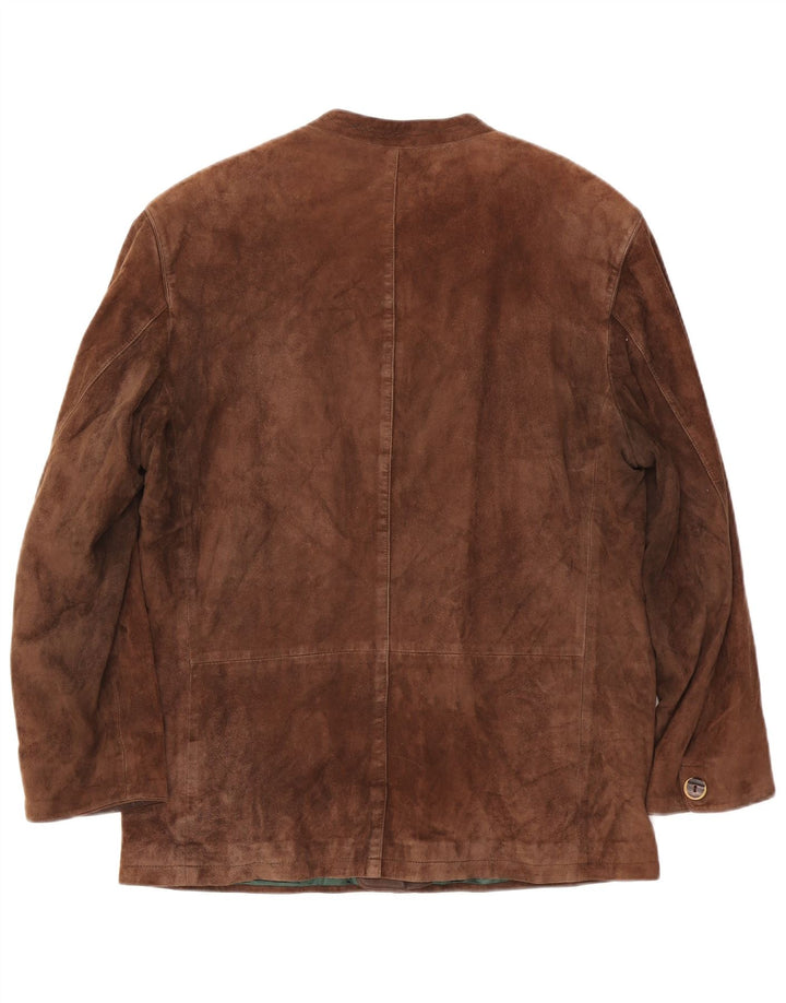 Schneiders Herren Wildlederjacke UK 44 2XL Braunes Leder Klassisch