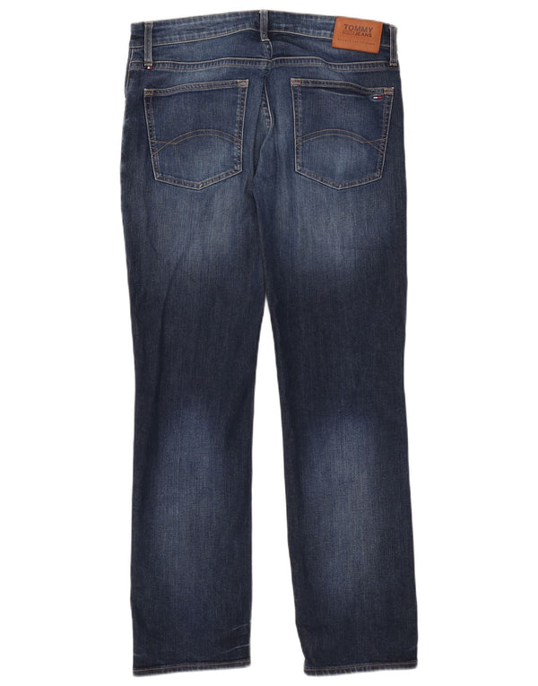 Tommy Hilfiger Herren Ryan Straight Jeans W36 L32 Blaue Baumwolle