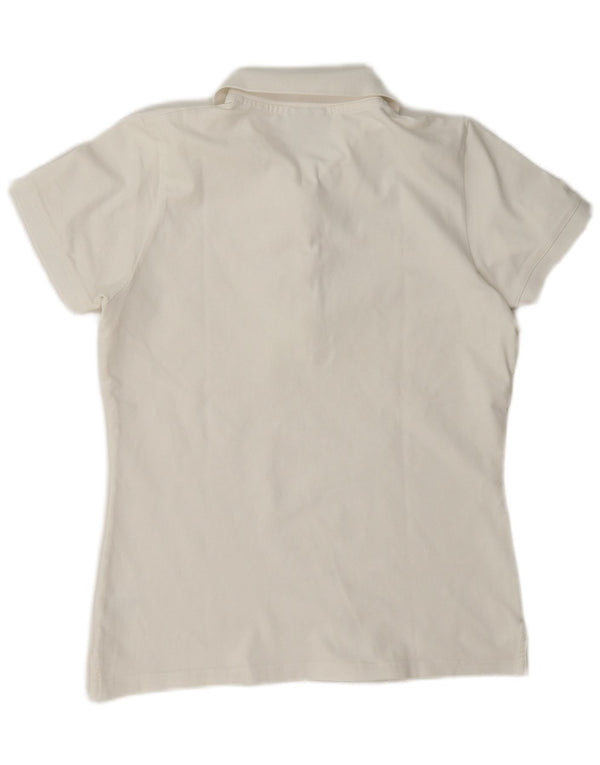 Conte of Florence Damen-Poloshirt mit normaler Passform, UK 14, mittelweiße Baumwolle