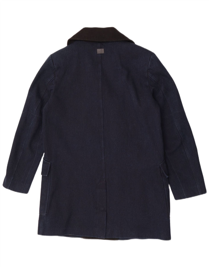 G-Star Herren Pea Coat Größe 40 Große marineblaue Baumwolle