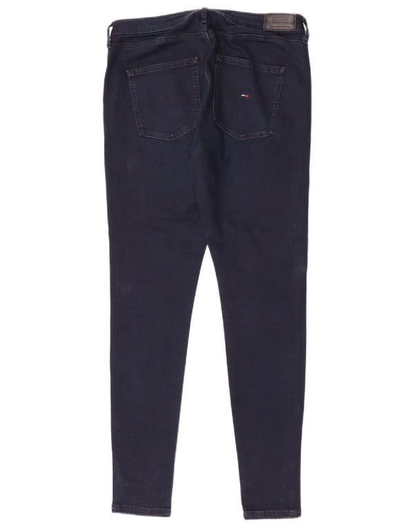 Tommy Hilfiger Damen-Jeans mit hoher Taille, Röhrenjeans, W31, L32, Marineblau, Baumwolle