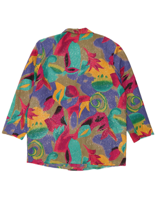 Yessica Damen-Blazer in Übergröße, EU 46, XL, mehrfarbig, geometrisch