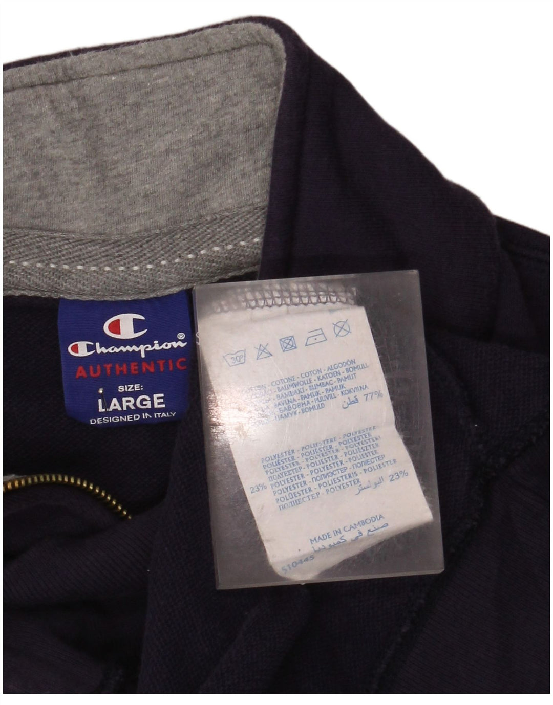 Champion Herren-Trainingsanzug-Oberteil, Jacke, Größe L, Lila, Baumwolle