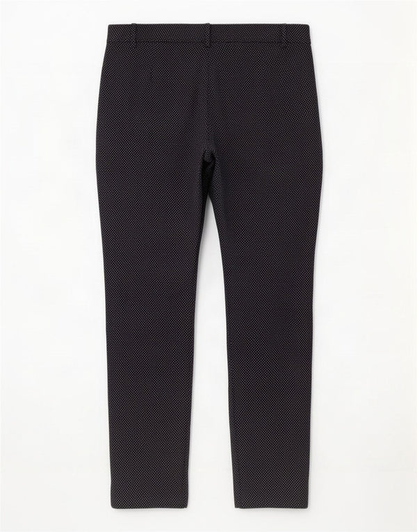 Schmale, kurze Hose von Zara für Damen, EU 36, XS, W26, L26, Marineblau gepunktet