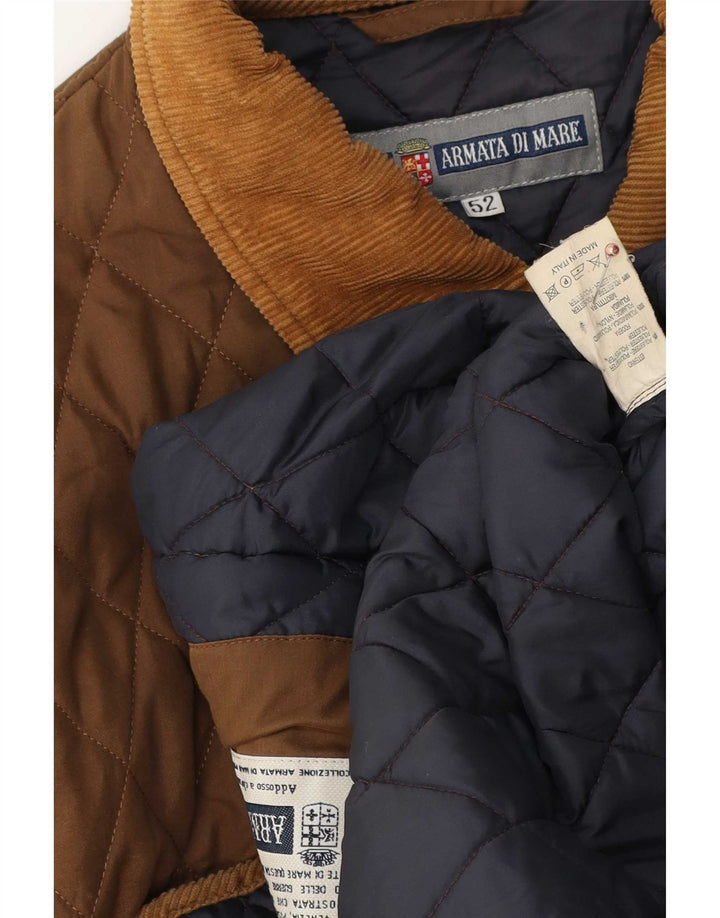 Armata Di Mare Herren Steppjacke IT 52 XL Braun Polyester