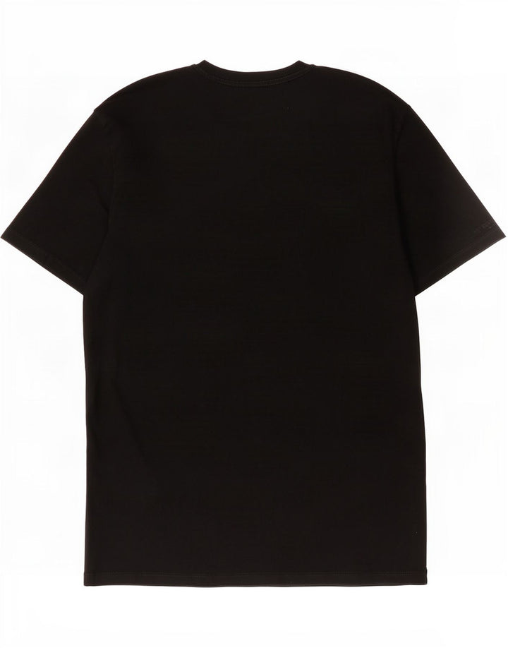 Zara Herren T-Shirt Top Large Schwarz Baumwolle