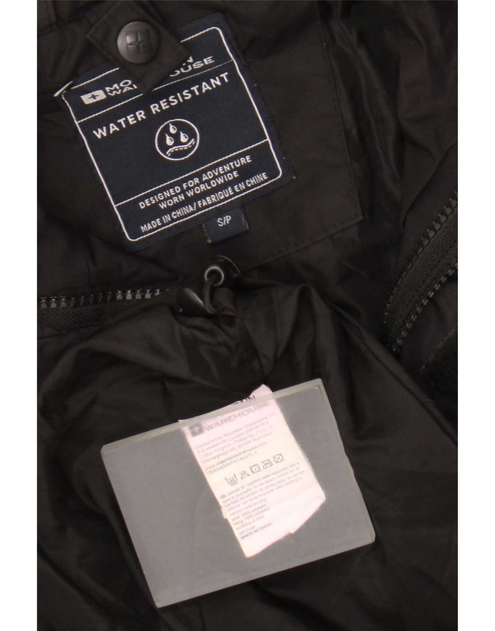 Mountain Warehouse Herren-Regenjacke mit Kapuze, UK 36, Größe S, Schwarz, Polyester