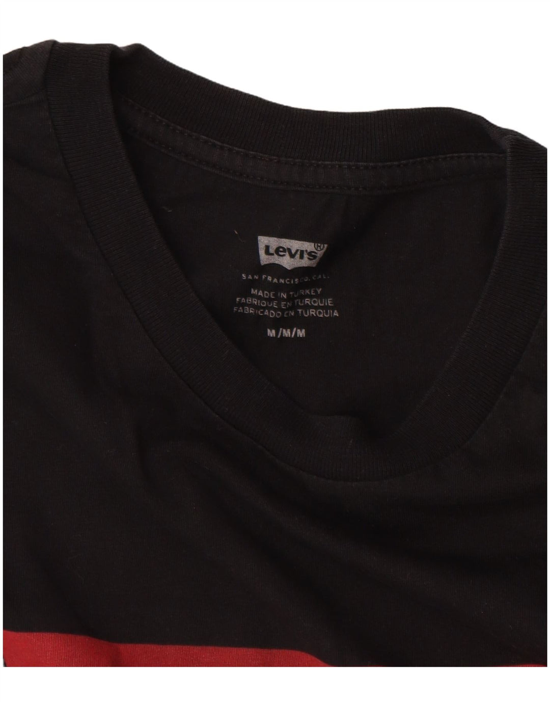 LEVI'S Herren Grafik-T-Shirt-Oberteil Mittelschwarz