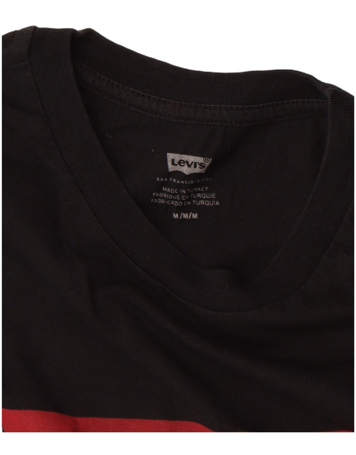 LEVI'S Herren Grafik-T-Shirt-Oberteil Mittelschwarz