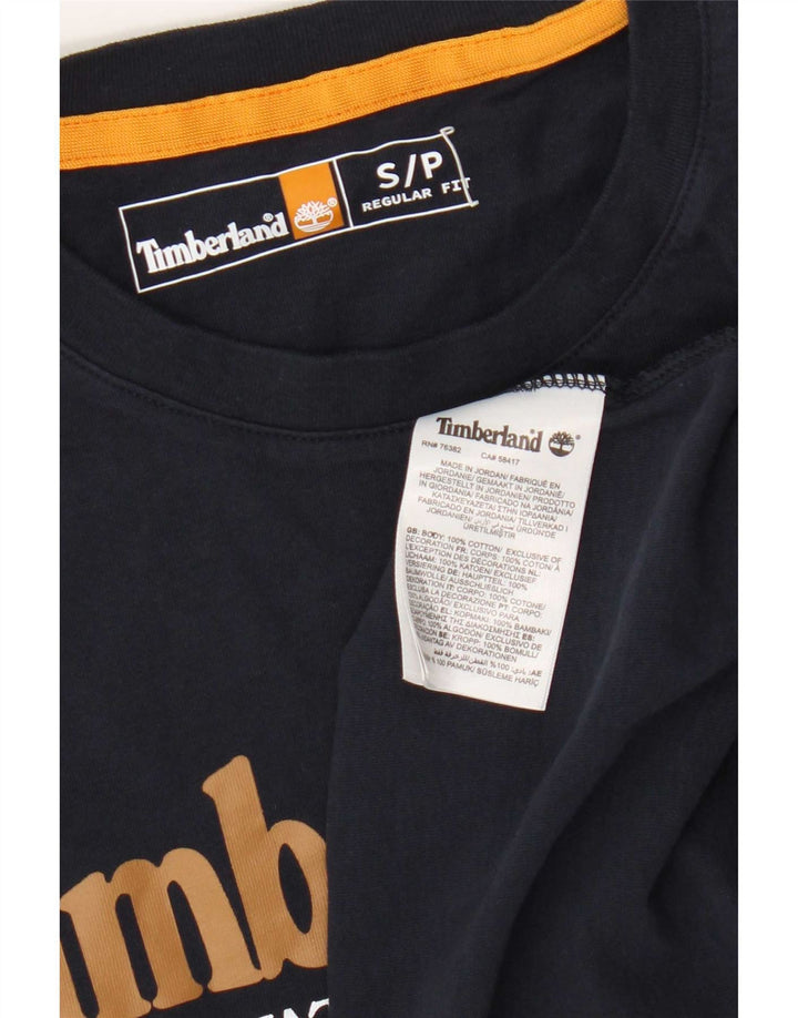 Timberland Herren-Oberteil mit normaler Passform, langärmlig, marineblau, Baumwolle