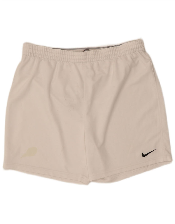 Nike Herren Sportshorts UK 34/36 Large Weiß Polyester