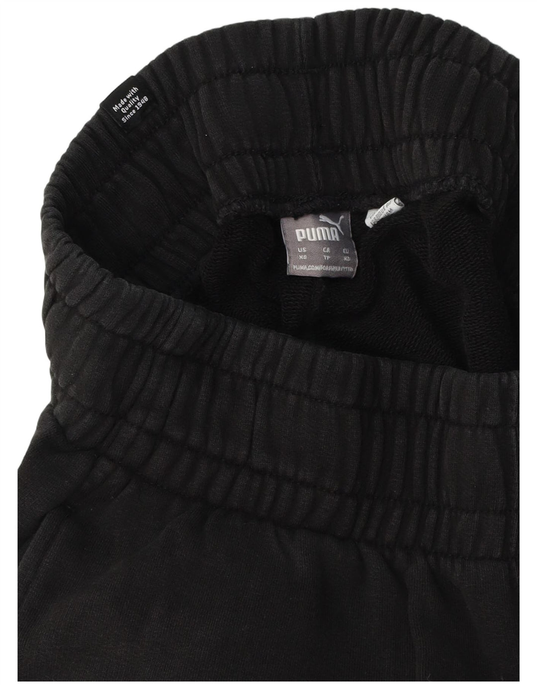 PUMA Damen Trainingshose Jogger UK 4 XS Schwarz Baumwolle