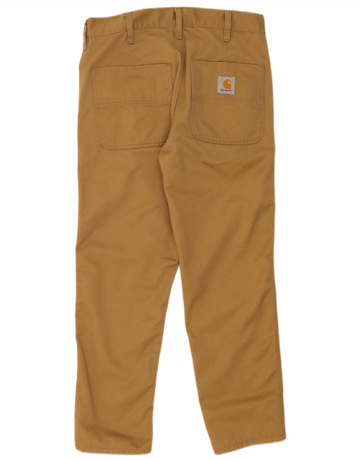 Carhartt Herren Pegged Chino Hose W30 L27 Beige Polyester