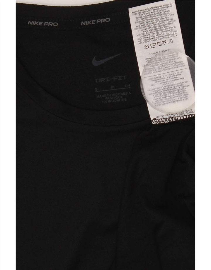 Nike Herren Dri Fit T-Shirt Top Small Schwarz Polyester